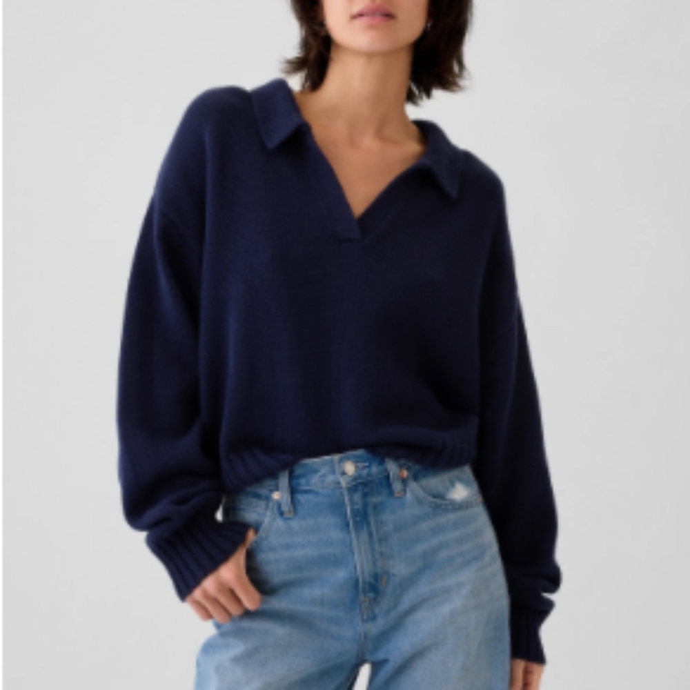 Gap Shrunken Polo Sweater